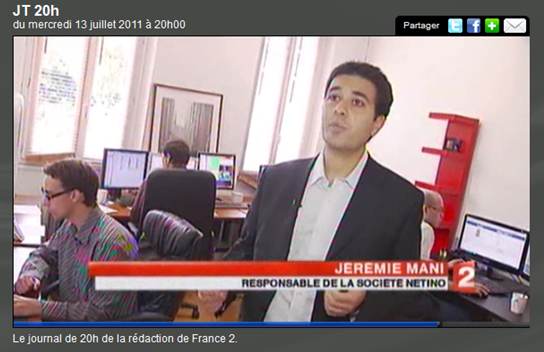 Reportage au 20h de France 2