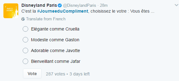 Tweet Disney JDC